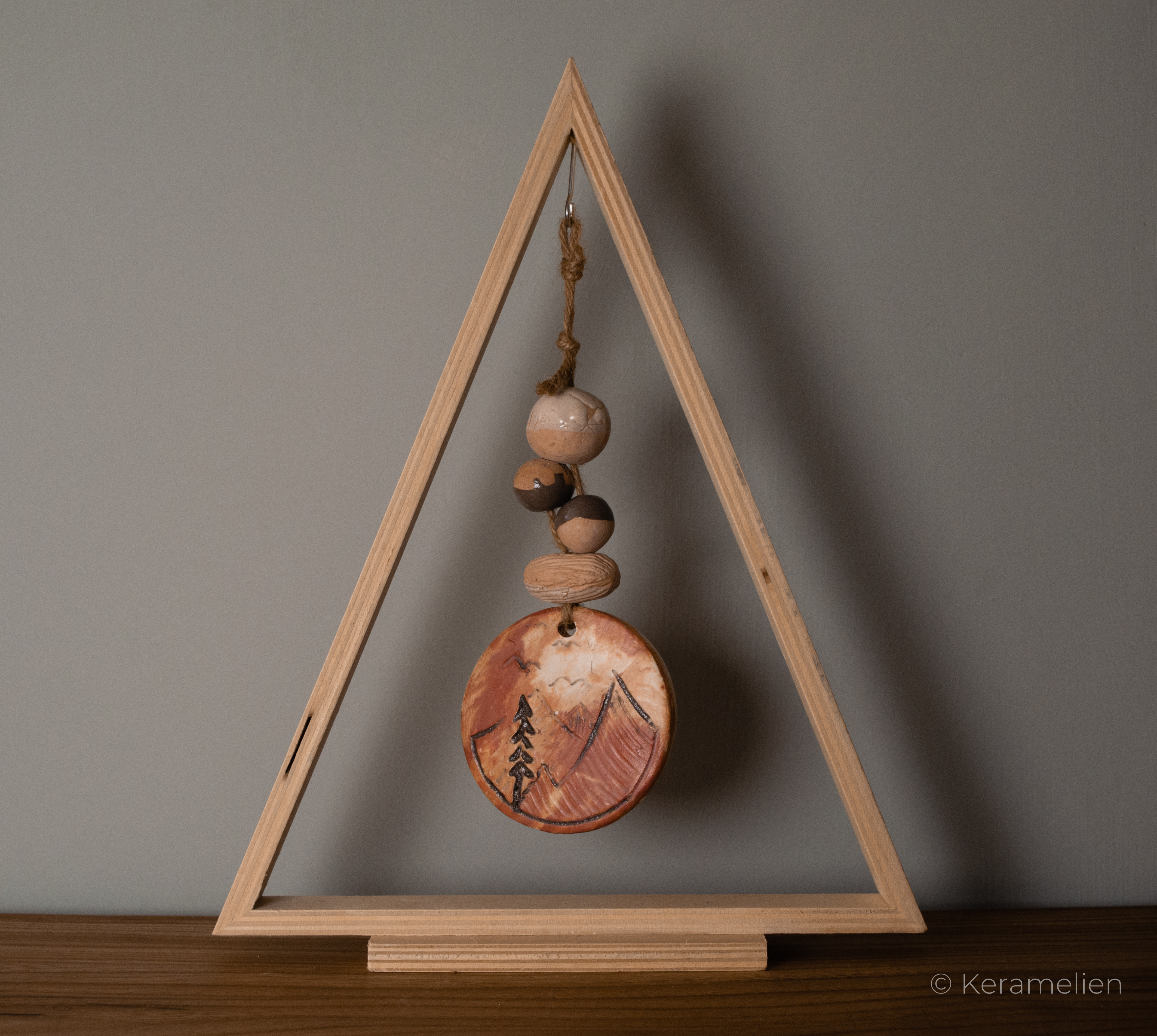 Keramieken kerst totem